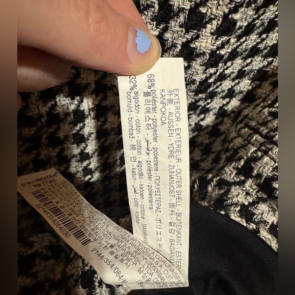 Zara Black and White Houndstooth Blazer dress - Picture 7 of 9